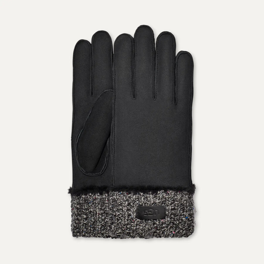 sheepskin knit cuff glove