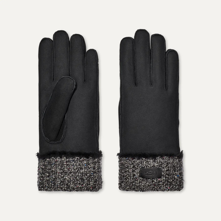 sheepskin knit cuff glove