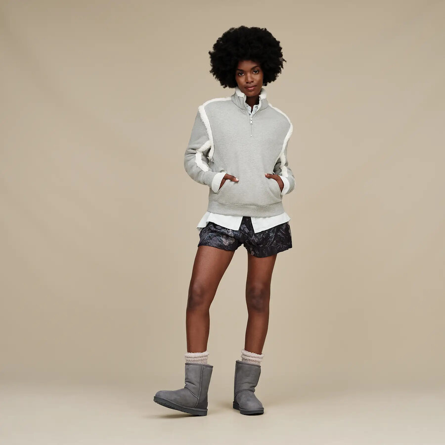 lydi bonded fleece half zip