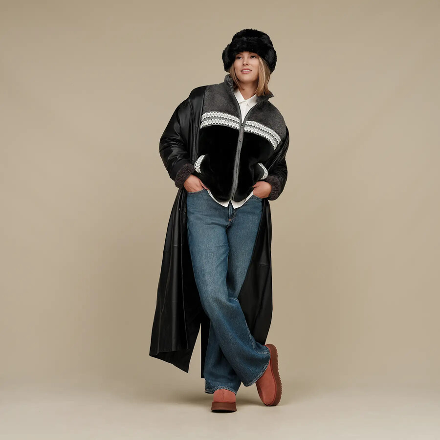 marlene sherpa jacket heritage braid