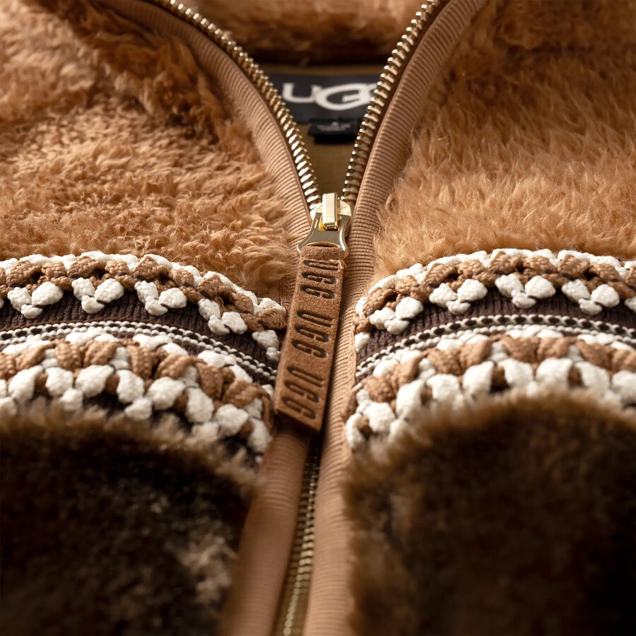 marlene sherpa jacket heritage braid