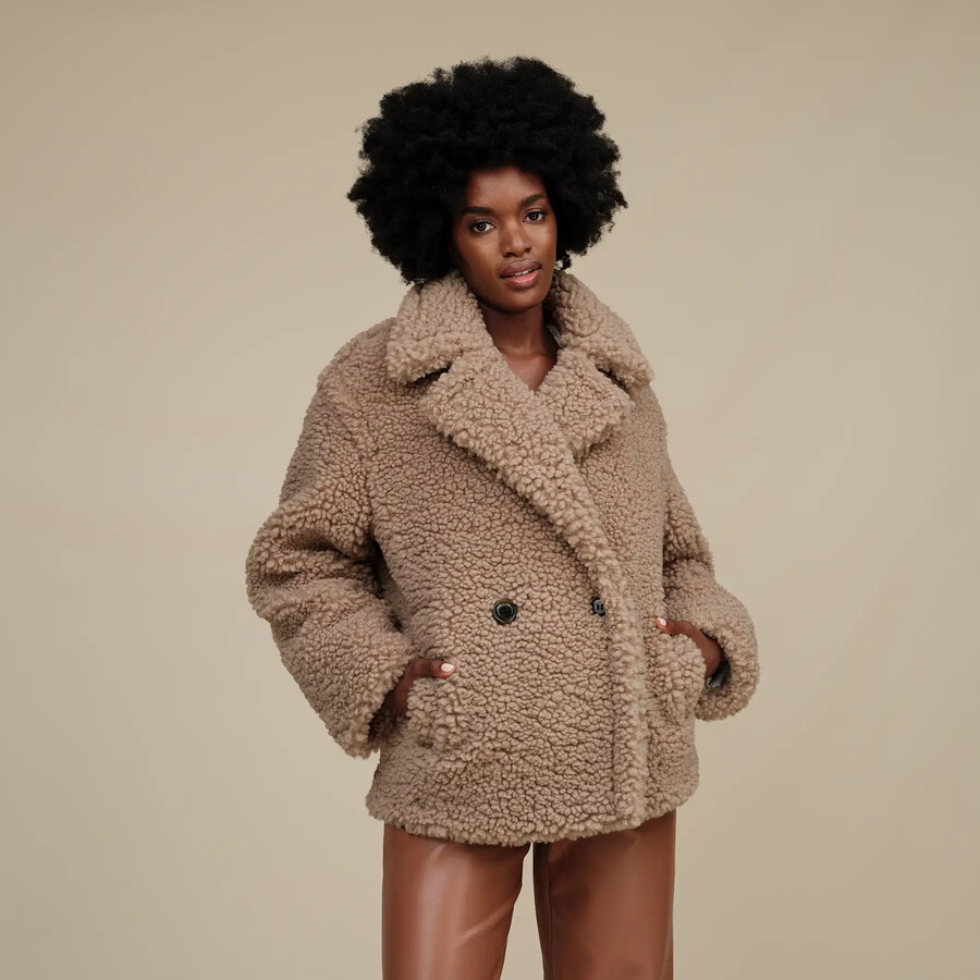 gertrude short teddy coat