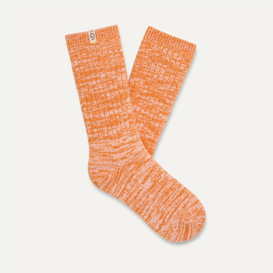 rib knit slouchy crew sock